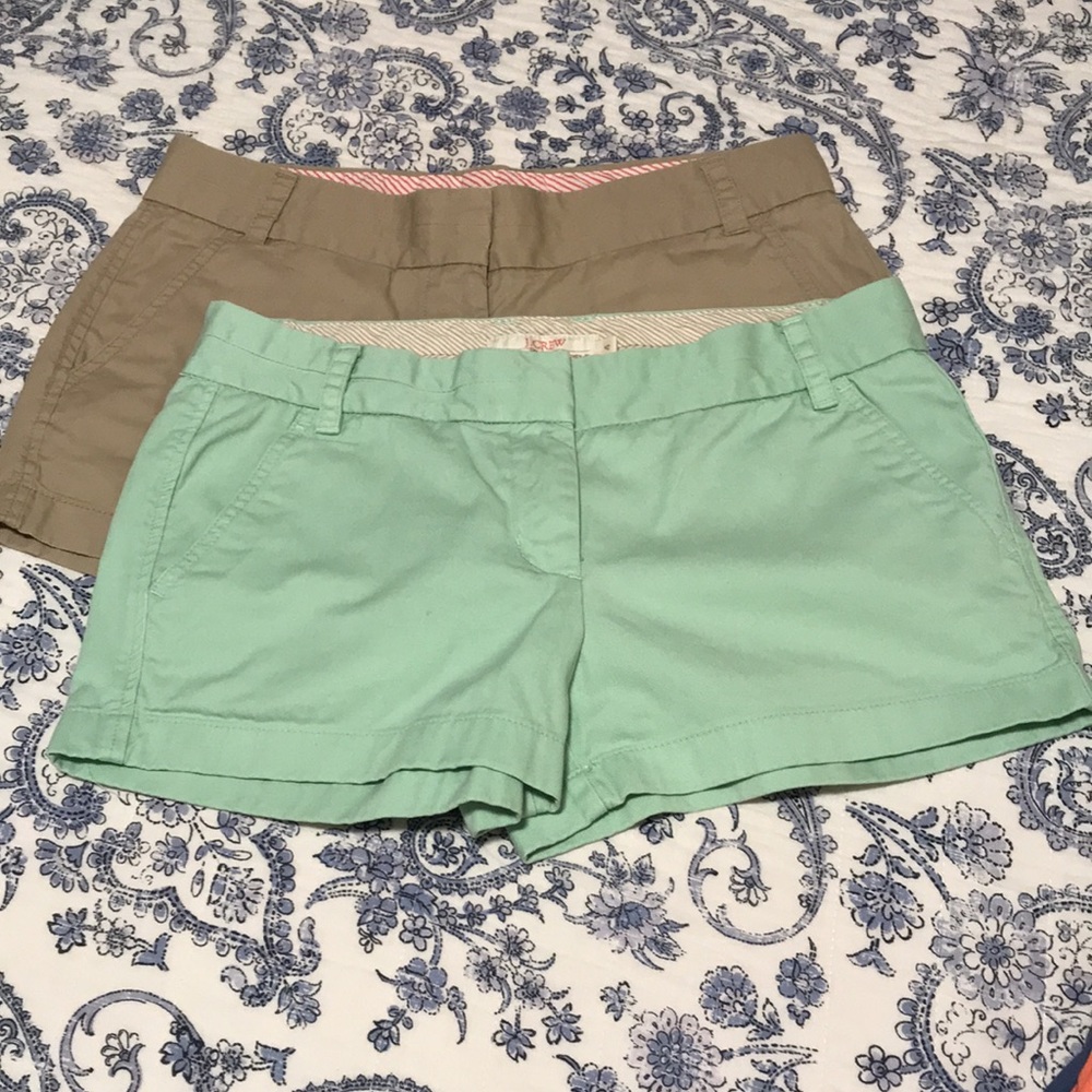 Two Pair J. CREW SHORTS Size 4